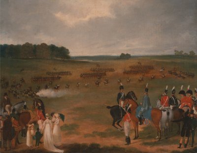 A Review of the London Volunteer Cavalry and Flying Artillery in Hyde Park in 1804 by Unbekannt Unbekannt